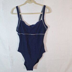 Vintage Cole blue Bathingsuit size 16